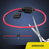 Picture of Nilight 10 Pack NI-FH01 Inline Holder 14AWG Wiring Harness ATC/ATO 30AMP Blade Automotive Fuse Holder-10, 2 Years Warranty