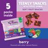 Picture of Plum Organics Teensy Snacks Soft Fruit Snacks - Berry with Puffed Quinoa - 0.35 oz Bags (Pack of 40) - Organic Toddler Food Fruit Snacks