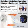 Picture of Professional Microphone Isolation Ball, Sound-Absorbing Microphone Isolation Shield with Pop Filter, Reflection Reduction Mic Isolation Ball Fit for Portable Vocal Booth, Recording Booth
