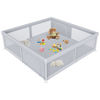Picture of Extra Large Baby Playpen 79×79 Inch, Playpen with 2 Zipper Door for Babies and Toddlers, Baby Play Pen Pin Indoor Outdoor Baby Play Fence