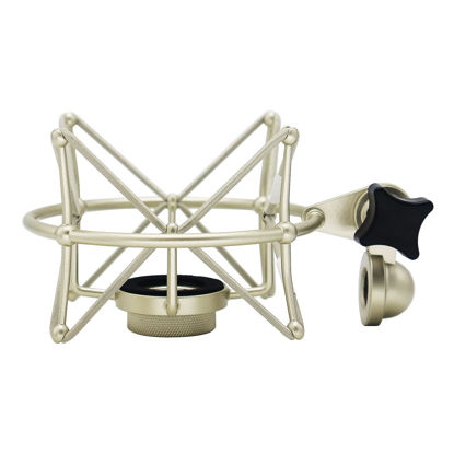 Picture of TLM 103 Shock Mount - Microphone Mount Compatible for Neumann TLM 103 M147 Condenser Mic by SUUNTOK,Silver