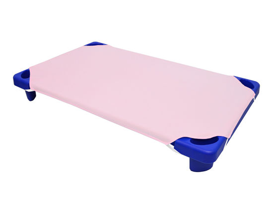 Picture of American Baby Company 100% Natural Cotton Percale Standard Daycare/Pre-School Cot Sheet, Pink, 23" x 51", Soft Breathable, for Boys and Girls