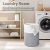 Picture of Artfeel Laundry Basket,Woven Cotton Rope Laundry Hamper,40L for Decorative Storage of Dirty Clothes,Toys and Blankets in Bathroom,Baby Room and Living Room