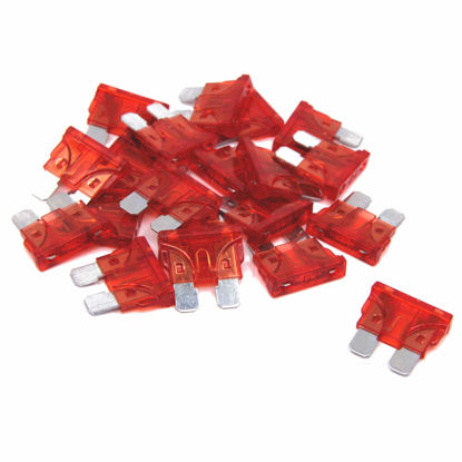 Picture of (20 pcs) 10 Amp Standard Blade Fuse, 10 A Automotive Fuse for Car Truck