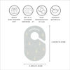 Picture of 3 Sprouts Baby and Toddler Hanger Closet Dividers Set of 8 - Durable Nursery Closet Organizer for Baby Clothes by Size/Age for Infant to Toddler, Boy & Girl - Rabbit