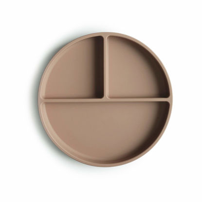 Picture of mushie Silicone Suction Plate | BPA-Free Non-Slip Design (Natural)