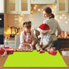 Picture of Extra Large Silicone Mat, Kitchen Counter Mat Placemats for Kids Silicone Mats for Countertop, Nonstick Silicone Table Mat for Baking Pastry Crafts Heat-Resistant Silicone Pad, 27.6'' x 19.7'', Green
