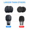 Picture of Microphone Cover 200pcs (100 pairs) Microphone Covers Disposable Individually Wrapped Mic Cover For Sanitary Mic Covers Disposable For Mic Microphone Windscreen & Pop Filters Black (200 pack- Black)