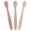 Picture of WeeSprout Silicone Baby Spoons - First Stage Infant Feeding Utensils With Soft-Tip, Bendable Kitchenware for Parent & Self-Feeding, Ultra-Durable, Dishwasher Safe, Travel Case, Set of 3