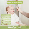 Picture of WeeSprout Silicone Baby Spoons - First Stage Infant Feeding Utensils With Soft-Tip, Bendable Kitchenware for Parent & Self-Feeding, Ultra-Durable, Dishwasher Safe, Travel Case, Set of 3