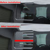 Picture of Zxiaochun Rear Middle Window American Flag Decal for Ford F150 F250 F350 2015-2022 2023 Back Center Sliding Window Glass USA Flag Vinyl Sticker (Thin Red Line)