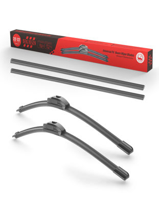 Picture of 22 Inch-2 Pack Wiper Bades Replacement For Ford Expedition 2020-2008 F Series 2020-2012 Crown Victoria 11-99 Explorer 04-02 Grand Marquis 10-00, Windshield Wiper Blades with 22“ Refills