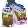 Picture of Plum Organics Stage 2 Organic Baby Food - Pear, Spinach, and Pea - 4 oz Pouch (Pack of 6) - Organic Fruit and Vegetable Baby Food Pouch