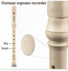 Picture of HOSEYIN Soprano Recorder Baroque style German style C Key 8 Holes Soprano Recorder for Beginners Kids students(German, ivory white)
