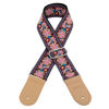 Picture of P&P Music Premium Embroidered Guitar Strap w/Locks & Picks - Adjustable, Comfortable, Durable. Fits Electric, Acoustic, Bass Guitars