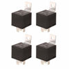 Picture of Gebildet 12V/40A SPDT Standard Auto Relay 5 pin Car Heavy Duty Switches & Starters, Used for Motor Automobile, with Black Waterproof Transparent Case (Pack of 4)