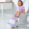 Picture of Victostar 2 Step Stool for Kids, Anti-Slip Sturdy Toddler Two Step Stool for Toilet Potty Training, Bathroom,Kitchen