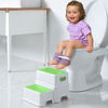 Picture of Victostar 2 Step Stool for Kids, Anti-Slip Sturdy Toddler Two Step Stool for Toilet Potty Training, Bathroom,Kitchen