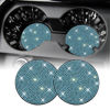 Picture of SINGARO Bling Cup Holder Coasters for Car, 2PCS Universal Non-Slip Cup Holder, Embedded Decorative Coasters, Shiny Crystal Car Interior Accessories Gifts for Women (Sky Blue)