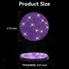 Picture of SINGARO Bling Cup Holder Coasters for Car, 2PCS Universal Non-Slip Cup Holder, Embedded Decorative Coasters, Shiny Crystal Car Interior Accessories Gifts for Women (Purple)