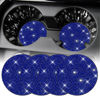 Picture of SINGARO Bling Cup Holder Coasters for Car, 4PCS Universal Non-Slip Cup Holder, Embedded Decorative Coasters, Shiny Crystal Car Interior Accessories Gifts for Women (Blue)