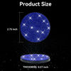 Picture of SINGARO Bling Cup Holder Coasters for Car, 4PCS Universal Non-Slip Cup Holder, Embedded Decorative Coasters, Shiny Crystal Car Interior Accessories Gifts for Women (Blue)