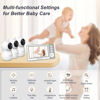 Picture of Baby Monitor with 3 Cameras Standby for 23-Hour Battery, Remote Control 4.3'' IPS Video Baby Monitor No WiFi Up to 1000ft Range, ECO, Night Vision, Temperature, 2-Way Talk, 8 Lullabies
