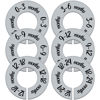 Picture of Pro Goleem Baby Closet Dividers Gray Baby Closet Organizer for Nursery Baby Clothes Size Age Dividers Fits 1.5" Rod 6 PCS