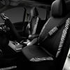 Picture of CAR PASS Zebra Faux Leather Car Seat Covers & Zebra Car Mats & Zebra Steering Wheel Cover Seat Belt Pads Universal Zebra Print Car Accessories for SUV,Van,Saden,Truck Cute Automobile Interior Sets