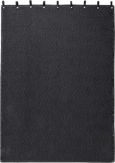 Picture of HOMBYS Large Sound Dampening Blanket, 72" x 40" Sound Absorbing Panel with Grommets for Wall Hanging, Noise Reduce Curtains for Recording Studio Use and Basements, 72" x 40", Black