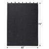 Picture of HOMBYS Large Sound Dampening Blanket, 72" x 40" Sound Absorbing Panel with Grommets for Wall Hanging, Noise Reduce Curtains for Recording Studio Use and Basements, 72" x 40", Black