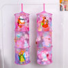 Picture of Basumee Stuffed Animals Net or Hammock 2 Pcs Stuffed Animals Storage Toy Net Hammock for Stuffed Animals Organizer Mesh Hammock Kids Girls Room Decor, Pink, 3 Tiers