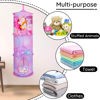 Picture of Basumee Stuffed Animals Net or Hammock 2 Pcs Stuffed Animals Storage Toy Net Hammock for Stuffed Animals Organizer Mesh Hammock Kids Girls Room Decor, Pink, 3 Tiers