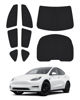 Picture of Canvcle Windshield Sun Shade for Tesla Model Y 2020-2024 Side Rear Window Shade Cover Kit Window Sun Visor Blocker Privacy Cover for Camping Keep Vehicle Cool Black 8PCS