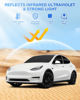 Picture of Canvcle Windshield Sun Shade for Tesla Model Y 2020-2024 Side Rear Window Shade Cover Kit Window Sun Visor Blocker Privacy Cover for Camping Keep Vehicle Cool Black 8PCS