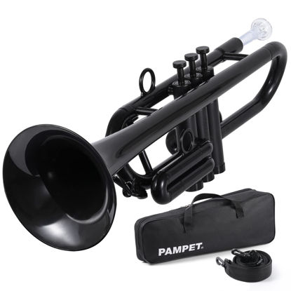Picture of PAMPET Professional Plastic Trumpet C trumpet (Black)