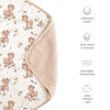 Picture of Konssy Muslin Baby Blankets for Girls Boys, 100% Cotton Crib Blanket for Baby Infant Toddler, Super Soft and Lightweight Nursery Blankets 40"x36" (Deer)