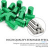 Picture of Fekey&JF 16 PCS Car Tire Valve Stem Caps, Waterproof Airtight Car Wheel Tire Valve Stem Covers Universal for Cars, Bicycles, Trucks, Motorcycles, Car Accessories for Men Women (Green)