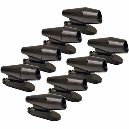 Picture of CITKOU 8Pcs Deer Whistles for Vehicles Wind Activated Black