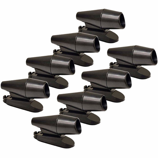 Picture of CITKOU 8Pcs Deer Whistles for Vehicles Wind Activated Black