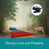 Picture of CITKOU 8Pcs Deer Whistles for Vehicles Wind Activated Black