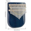 Picture of EASTROCK Karimba Thumb Piano 21 key Sapele solid wood Flat-board Portable Mbira Finger Piano with Study Instruction and Tune Hammer Wood Kalimba Gift for Adults Beginners Professiona