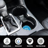 Picture of Ziciner 4 Pack Bling Car Cup Holder Coaster, 2.75 Inch Anti-Slip Auto Insert Cup Coaster, Crystal Car Drink Cup Mat Perfect for Women Girls, Universal Interior Decor Accessories (Light Blue)