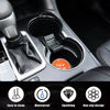 Picture of Ziciner 4 Pack Bling Car Cup Holder Coaster, 2.75 Inch Anti-Slip Auto Insert Cup Coaster, Crystal Car Drink Cup Mat Perfect for Women Girls, Universal Interior Decor Accessories (Orange)
