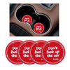 Picture of Ziciner 4 Pack Bling Car Cup Holder Coaster, 2.75 Inch Anti-Slip Auto Insert Cup Coaster, Crystal Car Drink Cup Mat Perfect for Women Girls, Universal Interior Decor Accessories (Red)