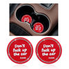 Picture of Ziciner 2 Pack Bling Car Cup Holder Coaster, 2.75 Inch Anti-Slip Auto Insert Cup Coaster, Crystal Car Drink Cup Mat Perfect for Women Girls, Universal Interior Decor Accessories (Red)
