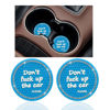 Picture of Ziciner 2 Pack Bling Car Cup Holder Coaster, 2.75 Inch Anti-Slip Auto Insert Cup Coaster, Crystal Car Drink Cup Mat Perfect for Women Girls, Universal Interior Decor Accessories (Light Blue)
