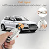 Picture of PIFOOG Key Fob Cover for Audi 4 Buttons TPU Soft Keys Case Shell Bling Keychain Car Accessories for Audi Q5 A4 A5 A6 A7 A8 RS5 RS7 S4 S5 S6 S7 SQ5 Girly Women White Silver