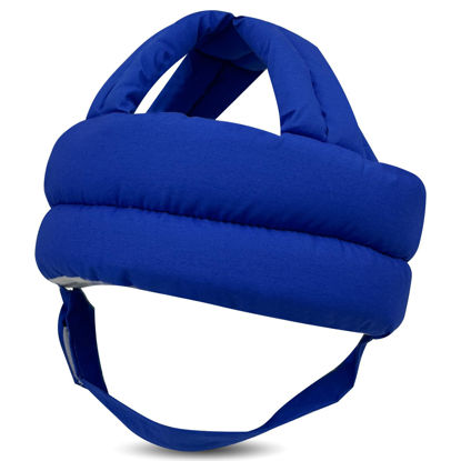 Picture of REFLYAWAY Baby Head Protector Baby Helmet for Crawling Walking, No Bumps Safety Head Adjustable Protective Cap for Walking, Playing (Sapphire Blue)