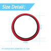 Picture of Elastic Stretch Steering Wheel Cover, Universal 15 Inch Automotive Steering Wheel Cover, Microfiber Breathable Ice Silk, Anti-Slip, Odorless, Easy Carry,Warm in Winter and Cool in Summer (Red1)